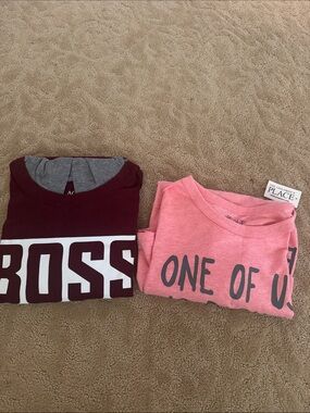 The Children's Place Boys Tee and Hooded Long sleeve shirt Tee  Bundle
Size XXL